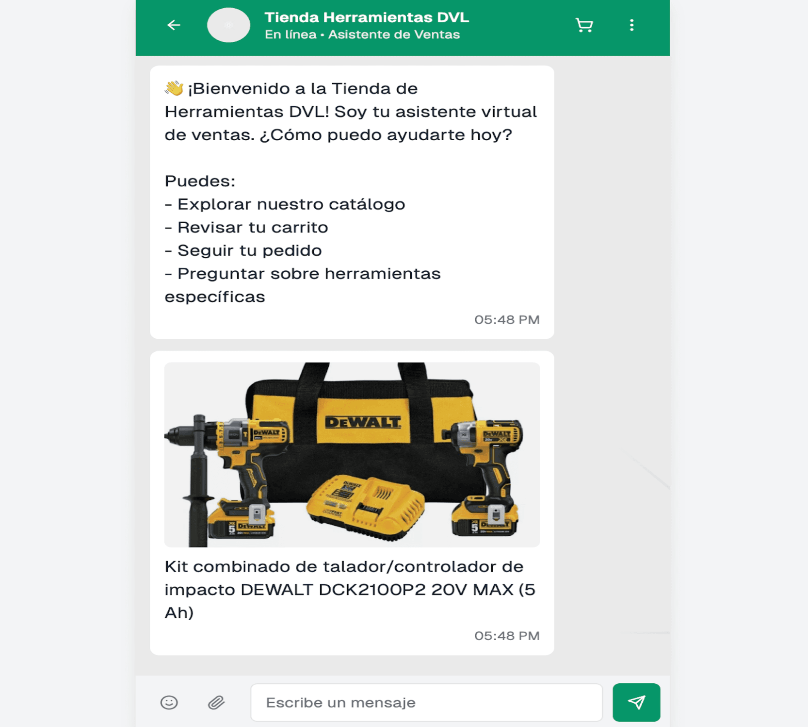 Agente de Compras DVL